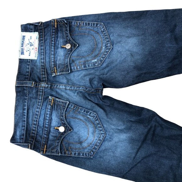 Vintage True Religion Jeans Size 33 SLIM Blue - Picture 5 of 6